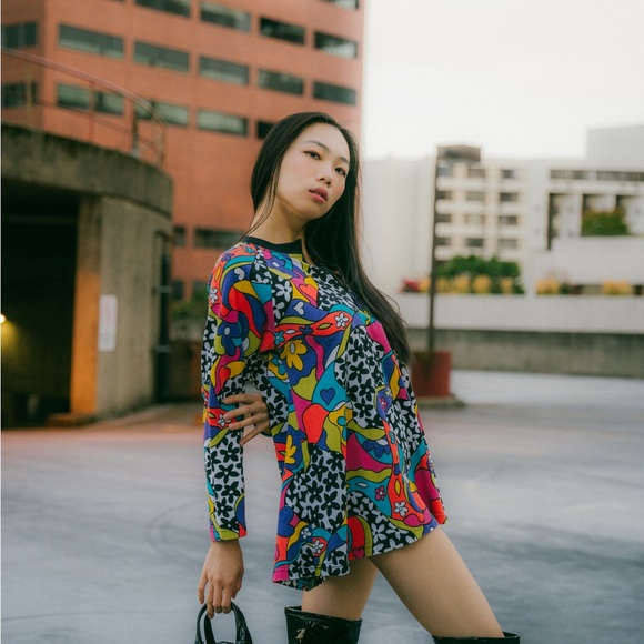 Vintage 90’s y2k dress by Traffic Jam made in USA 
quarter zip up dress/tunic - Picture 9 of 9